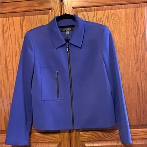 Kasper Royal Purple Zipped Jacket
